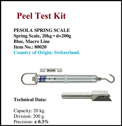 Peel Testeragency|peel testing kit.